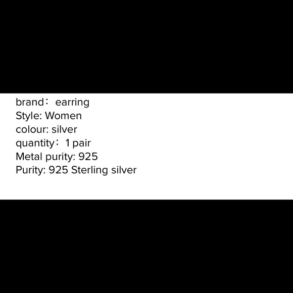 ✨ Silver Dangle Hoops✨ - Picture 6 of 6